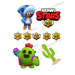 Valgomas paveiksliukas "Brawl stars -3"