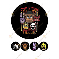 Valgomas paveiksliukas "Five nights at Freddy's"
