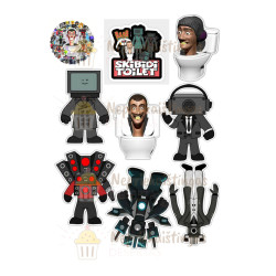 Valgomas paveiksliukas "Skibidi Toilet" - 3 Valgomas paveiksliukas "Skibidi Toilet" - 3