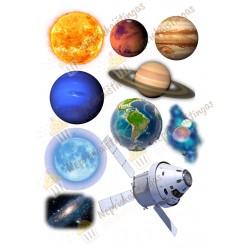 Valgomas paveiksliukas Planetos 