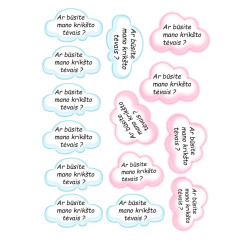 Valgomas paveiksliukas "Debesėliai"