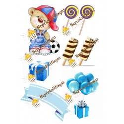 Valgomas paveiksliukas "Meškiukas su kepure" Valgomas paveiksliukas "Meškiukas su kepure"