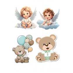 Valgomas paveiksliukas ,,Angeliukai ir meškiukai'' Valgomas paveiksliukas ,,Angeliukai ir meškiukai''