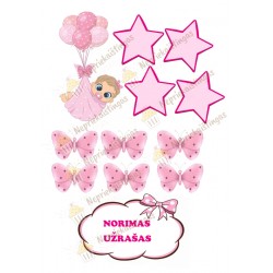 Valgomas paveiksliukas Kūdikis mergaitė Valgomas paveiksliukas Kūdikis mergaitė