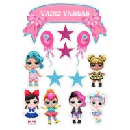 Valgomas paveiksliukas LOL lėlytės 8 - tam gimtadieniui Valgomas paveiksliukas LOL lėlytės 8 - tam gimtadieniui