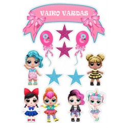 Valgomas paveiksliukas LOL lėlytės 8 - tam gimtadieniui Valgomas paveiksliukas LOL lėlytės 8 - tam gimtadieniui