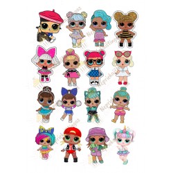 Valgomas paveiksliukas LOL lėlytės - 6 cm Valgomas paveiksliukas LOL lėlytės - 6 cm