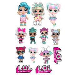 Valgomas paveiksliukas LOL lėlytės Valgomas paveiksliukas LOL lėlytės