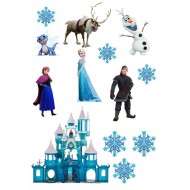 Valgomas paveiksliukas figūrėlėms Ledo šalis