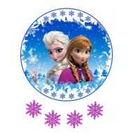 Valgomas paveiksliukas Frozen sesės