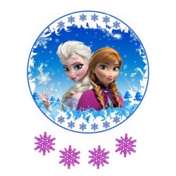 Valgomas paveiksliukas Frozen sesės Valgomas paveiksliukas Frozen sesės