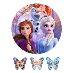 Valgomas paveiksliukas Ledo šalis ir drugeliai Valgomas paveiksliukas Ledo šalis ir drugeliai