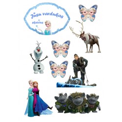 Valgomas paveiksliukas Ledo šalis toperiukams Valgomas paveiksliukas Ledo šalis toperiukams