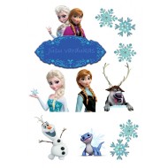 Valgomas paveiksliukas Ledo šalis figūrėlėms