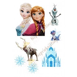 Valgomas paveiksliukas Ledo šalis figūrėlės