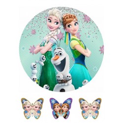 Paveiksliukas ant cukrinės masės lapo Ledo šalis