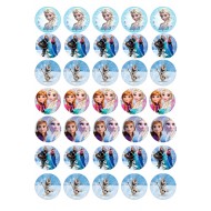 Valgomas paveiksliukas Ledo šalis spurgytėms, sausainukams puošti Valgomas paveiksliukas Ledo šalis spurgytėms, sausainukams puošti