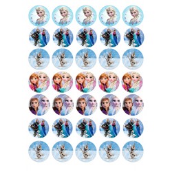 Valgomas paveiksliukas Ledo šalis spurgytėms, sausainukams puošti Valgomas paveiksliukas Ledo šalis spurgytėms, sausainukams puošti