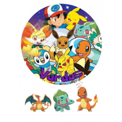 Valgomas paveiksliukas "Pokemonai"