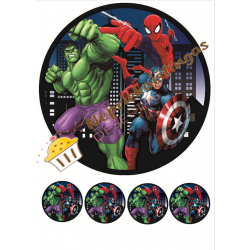 Valgomas paveiksliukas " Marvel herojai"