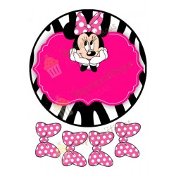 Valgomas paveiksliukas tortui papuošti pelytė Minė 