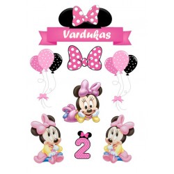 Valgomas paveiksliukas pelytė Minė 2 gimtadieniui