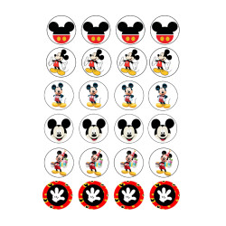 Valgomas paveiksliukas "Peliukas Mikis" keksiukams, spurgytėms