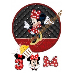 Valgomas paveiksliukas Pelytė Minė 3 - čiam gimtadieniui