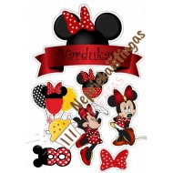 Valgomo popieriaus paveiksliukas pelytė Minė 8 - tam gimtadieniui