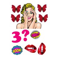 Valgomas paveiksliukas figūrėlėms " 3 ? " Valgomas paveiksliukas figūrėlėms " 3 ? "