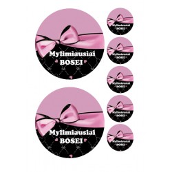 Valgomas paveiksliukas "Mylimiausiai bosei" Valgomas paveiksliukas "Mylimiausiai bosei"