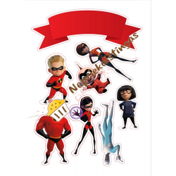 Valgomas paveiksliukas figūrėlėms / toperiams Nerealieji Valgomas paveiksliukas figūrėlėms / toperiams Nerealieji