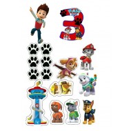 Paveiksliukas ant cukrinės Šunyčių patrulių tema 3 gimtadienis