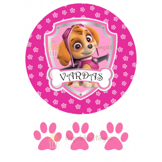 Valgomas paveiksliukas "Paw patrol Skye" Valgomas paveiksliukas "Paw patrol Skye"
