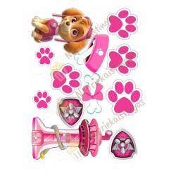 Valgomas paveiksliukas Paw Patrol "Rožinės letenėlės"