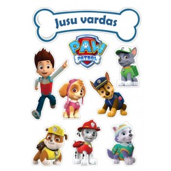 Valgomas paveiksliukas vėliavėlėms Šunyčiai patruliai