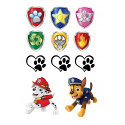 Valgomas paveiksliukas Paw patrol Marshall ir Chase 