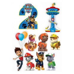 Paveiksliukas ant cukrinės masės lapo Šunyčių patrulių tema 2 gimtadienis