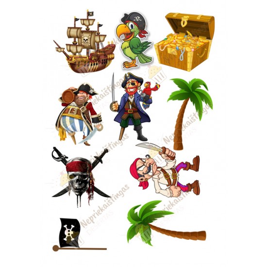 Valgomas paveiksliukas Piratai Valgomas paveiksliukas Piratai