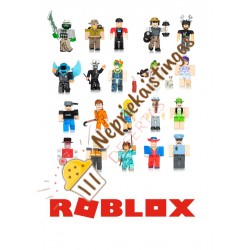 Valgomo popieriaus paveiksliukas Roblox žmogeliukai