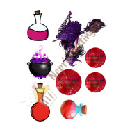 Valgomas paveiksliukas "Raganos nesensta" - rusų kalba