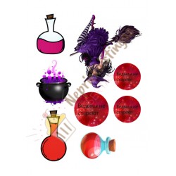 Valgomas paveiksliukas "Raganos nesensta" - rusų kalba