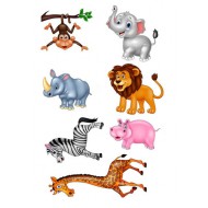 Valgomas paveiksliukas Safario gyvūnėliai Valgomas paveiksliukas Safario gyvūnėliai