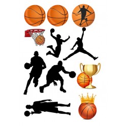 Valgomas paveiksliukas figūrėlėms krepšinio tema Valgomas paveiksliukas figūrėlėms krepšinio tema