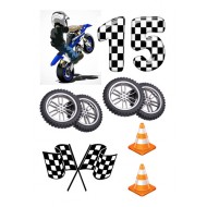 Valgomas paveiksliukas Motociklininkui 15 