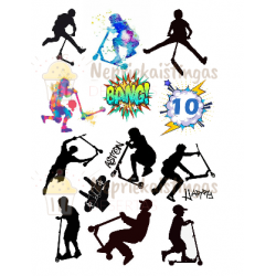 Valgomas paveiksliukas "Paspirtukininkai"