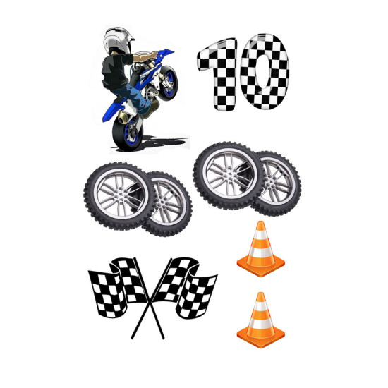 Valgomas paveiksliukas Motociklininkui 10 Valgomas paveiksliukas Motociklininkui 10