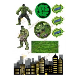 Valgomas paveiksliukas Hulk - figūrėlės Valgomas paveiksliukas Hulk - figūrėlės