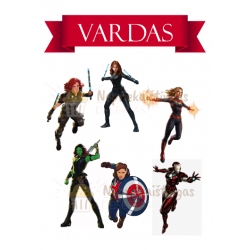 Valgomas paveiksliukas "Marvel" merginos