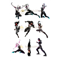 Valgomas paveiksliukas "Gwen-spider" figūrėlėms